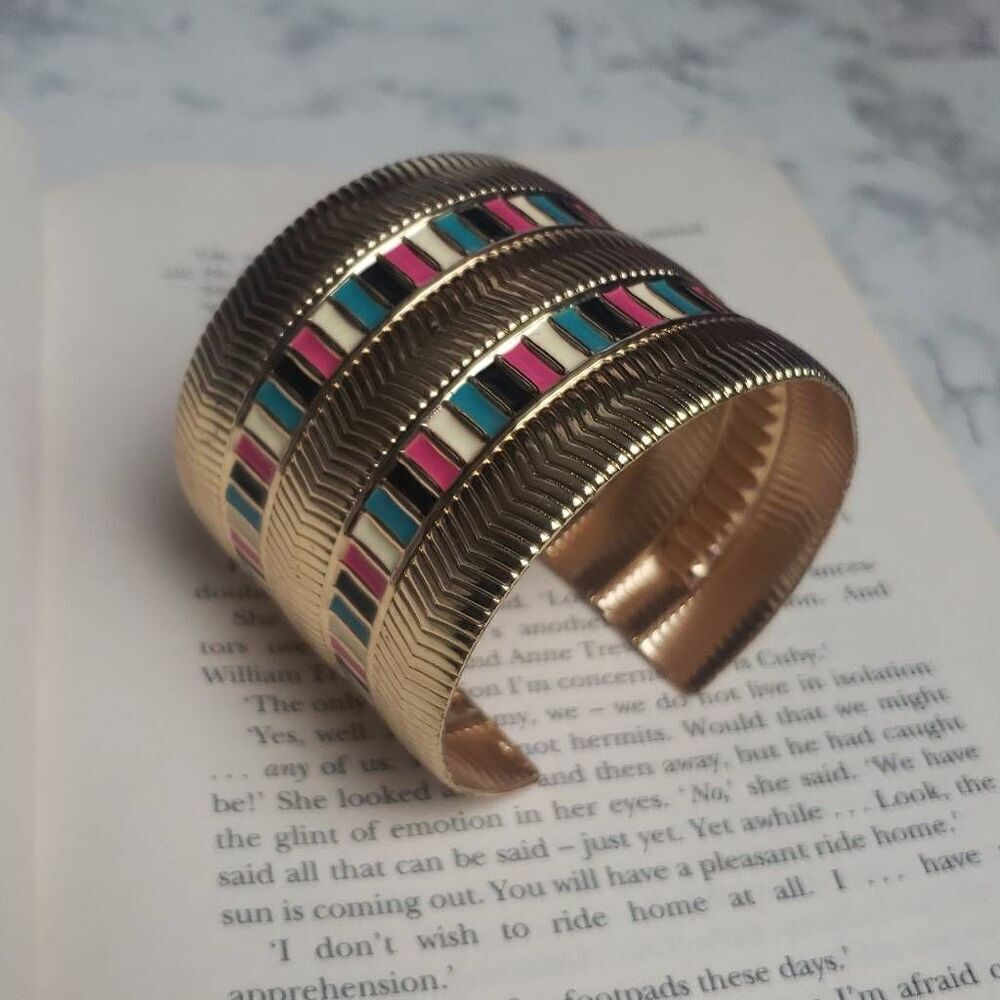 Golden Multicolored Bangle‎ - Picture 2 of 7